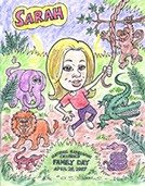 Animal, Kid's Theme Parties, Action Caricatures by Bill&nbsp; Phoenix, Scottsdale, Tempe, Chandler, Glendale, Mesa, Gilbert